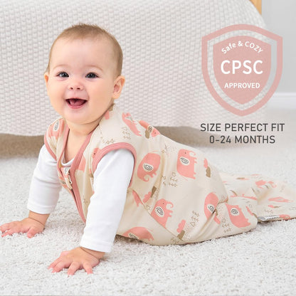 Yoofoss Baby Sleep Sack 0-6 Months Wearable Blanket for Babies 100% Organic Cotton 2-Way Zipper TOG 0.5 Toddler Sleeping Sack 3 Pack, Sleep Sacks