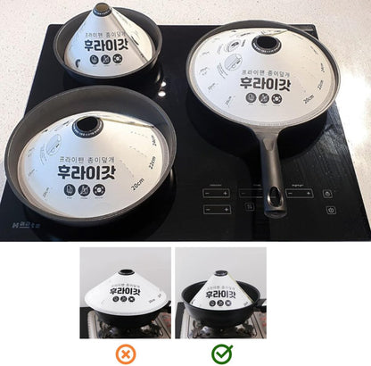 20pc Kitchen Essential Disposable Pulp Frying Cap, Grease Splatter & Oil Splash Guard, Adjustable Universal Cooking Screen Lid for Microwave, Frying Pan, Skillet, Made in Korea