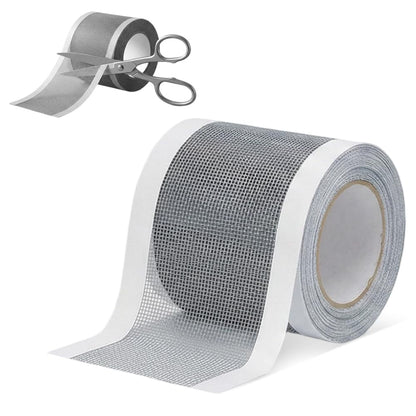 Strong Adhesive Screen Repair Tape, Window Screen Repair Kit, Fiberglass Mesh Screen Repair Kit for Window and Door, Self-Adhesive Patch for RV, Tent, Pool, Patio, Porch Netting (1 PCS, 5 IN*35 FT)