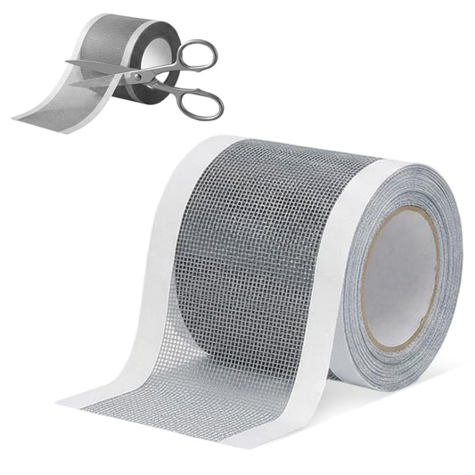 Strong Adhesive Screen Repair Tape, Window Screen Repair Kit, Fiberglass Mesh Screen Repair Kit for Window and Door, Self-Adhesive Patch for RV, Tent, Pool, Patio, Porch Netting (1 PCS, 5 IN*35 FT)