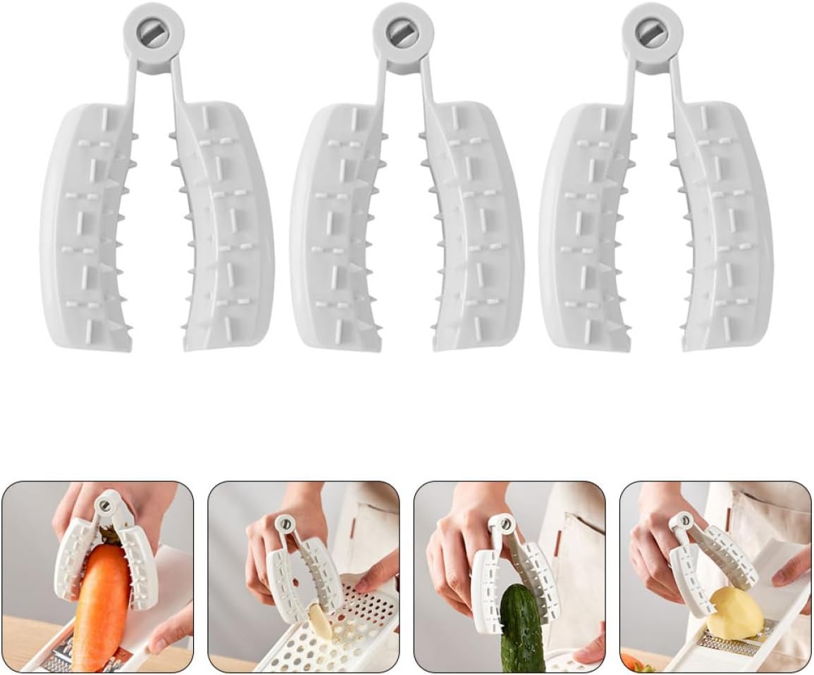 FOMIYES 3pcs Finger Protective Shields for Vegetable Cutting, Grater Finger Guard Safety Protectors, Hand Guards for Kitchen Chopping and Slicing Tasks