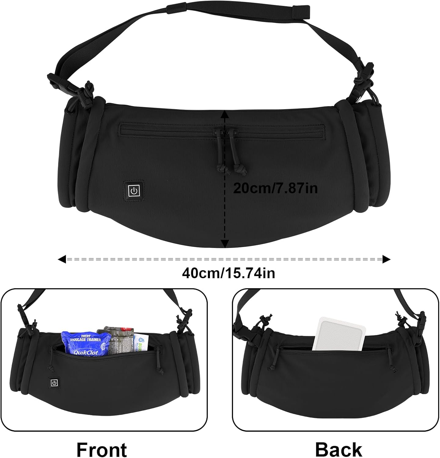Tactical Hand Warmer,Portable Drop Hanger Waist Handwarmer Pouch for Hunting Golf Camping Fishing, Hiking, Football Winter Outdoor Field Survival.