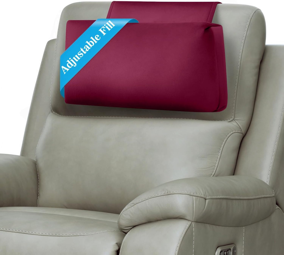 Recliner Headrest Pillow, Adjustable Comfort Neck & Head Support Pillow