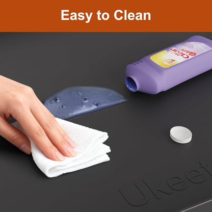 34" x 22" Extra Thick Silicone Mat Waterproof with Raised Edge, | Under Sink Mat for Kitchen & Bathroom, Kitchen Cabinet Liner, Multi-Purpose for Storage & Protection
