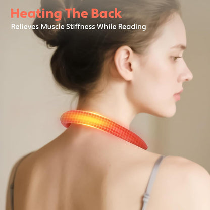 Neck Reading Light LED Brightness Rechargeable Bendable Book Lamp for Reader Lover in Bed Knitting Camping Repairing Gifts Orange