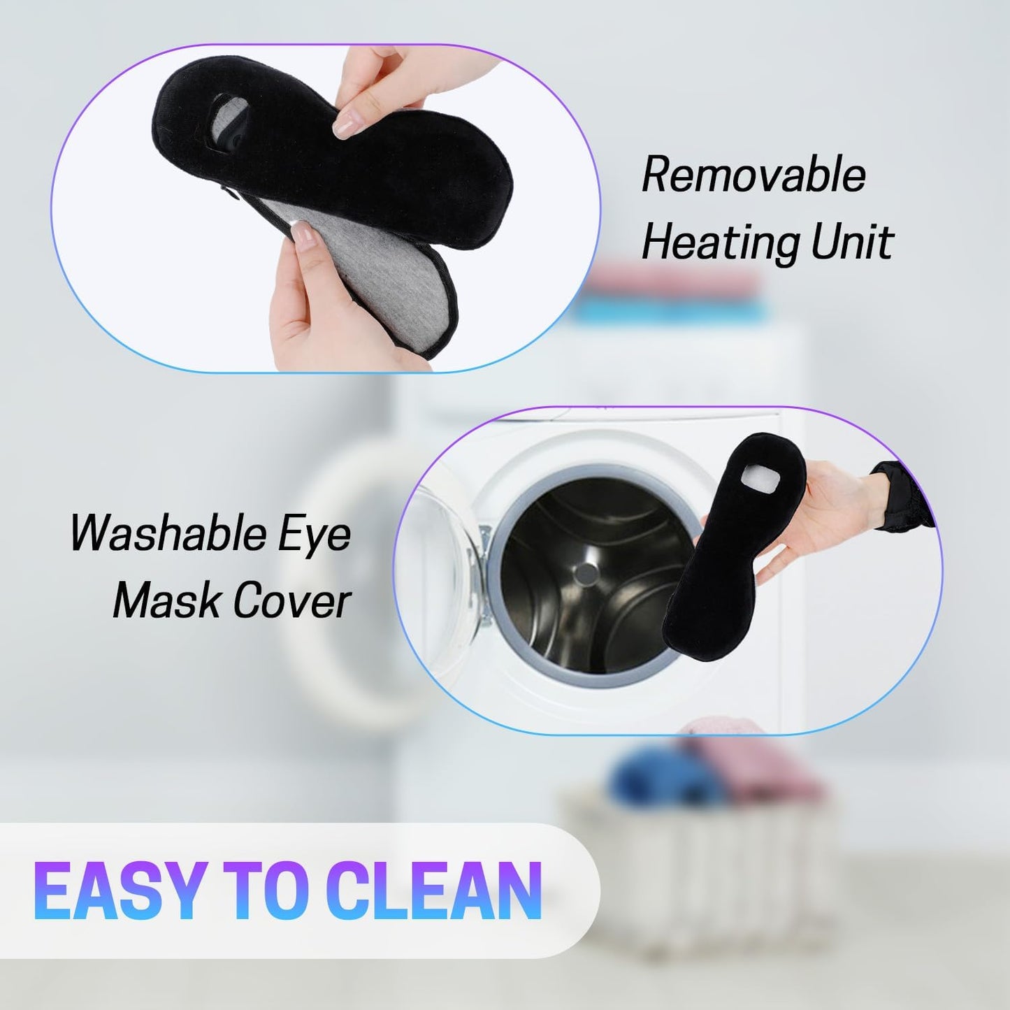 Aurya Heated Eye Mask for Dry Eyes, Cordless Warm Eye Mask, Relief Eye Irritated & Strained, Heated Mask for Blepharitis, Styes, Eye Relief, 8.85×3.35 in