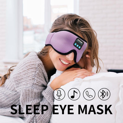 Sleep Mask Bluetooth 5.4 Headphones Soft Wireless Headband Eye Mask Blackout with Microphone (Emerald)