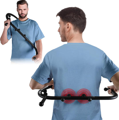 Trigger Point Massage Tool, Manual Back & Neck Massager Stick | Manual back massagers for neck & shoulder massage. Precision s-hook release tool provides deep tissue muscle knot pain relief