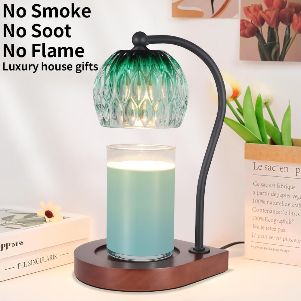 Dimmable Candle Warmer Lamp with Timer Adjustable Height for Scented Jar Candles Electric Candle Wax Melt Warmer for Home Decor Christmas Birthday Gifts for Women Mom(Hummingbird)