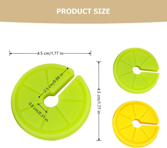 4 Pcs Pan Pot Lid Lifter Reliable Silicone Heat Resistant Spill Proof Pot Lifter Overflow Preventer Clip for Kitchen Gadget(Yellow, Green)