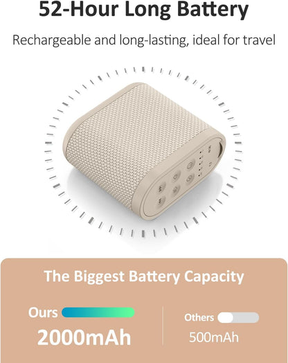 Portable Travel Sound Machine White Noise Machine for Sleeping : Super Long-Lasting & Rechargeable Battery, Headphone Jack, 21 Sounds, Noise Canceling for Office Privacy, Home, Adults, Baby, Gift