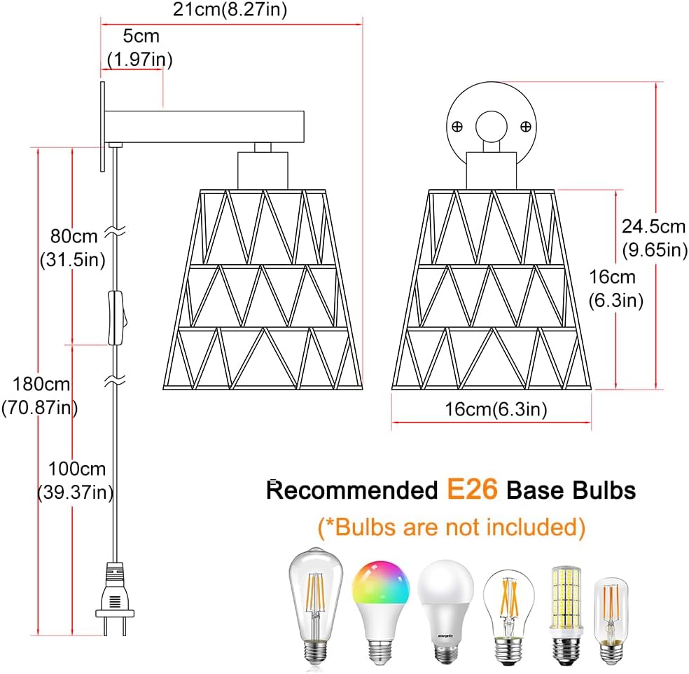 Boho Battery Operated Wall Sconces, Rattan Wall Sconce Set of 2 with Remote, RGB 15 Colors Dimmable Rechargeable Wall Light, Black Indoor Wireless Wall Lamp, Farmhouse Rattan Wall Lighting for Bedroom