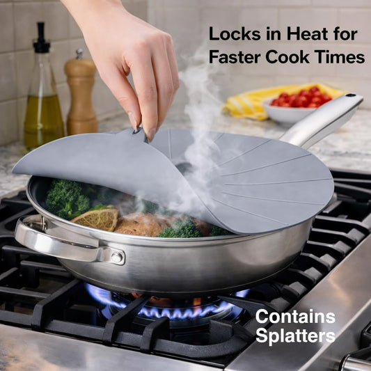 HIC Kitchen Splatter Guards for Microwave, BPA Free, Set of 4