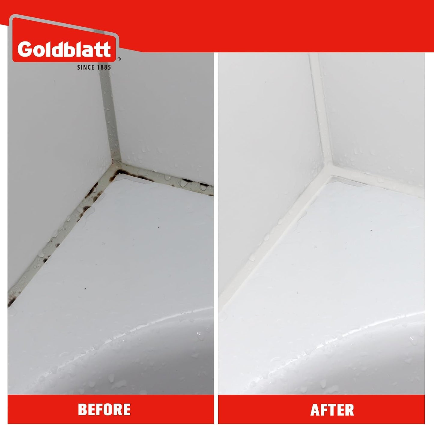Goldblatt Grout Removal Tool with 3 Stainless Blades, Caulk Scraper Remover | Caulk Remover Tool, Grout Scraper, 3 Metal Blades + 3 Finishing Tool, Multi-angle Smoothing, for Silicone on Tub & Sink