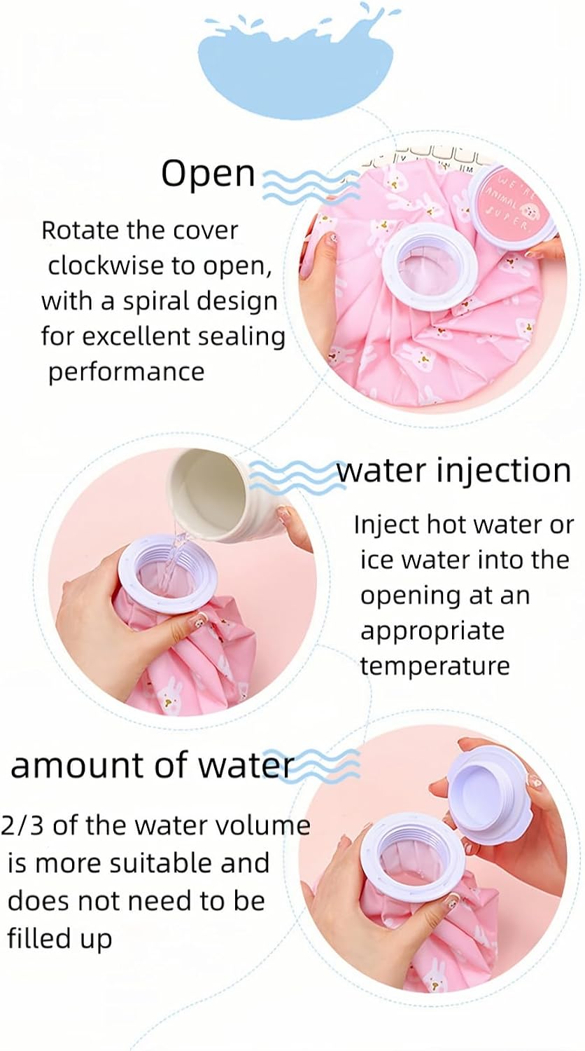 Hot and Cold Reusable Ice Bag for Sport Injuries Ice Pack for Injuries, Hot & Cold Therapy, Teeth Pain Cold Pack, Headaches Cold Ice Bag Hot Cold Therapy for Head Shoulder Back Knee 2PCS
