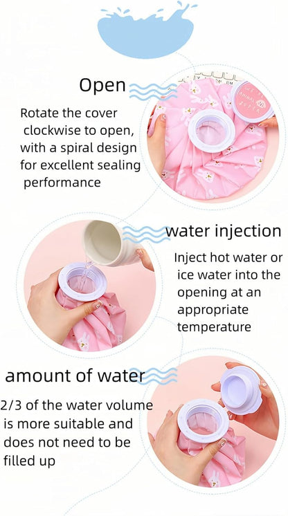 Hot and Cold Reusable Ice Bag for Sport Injuries Ice Pack for Injuries, Hot & Cold Therapy, Teeth Pain Cold Pack, Headaches Cold Ice Bag Hot Cold Therapy for Head Shoulder Back Knee 2PCS