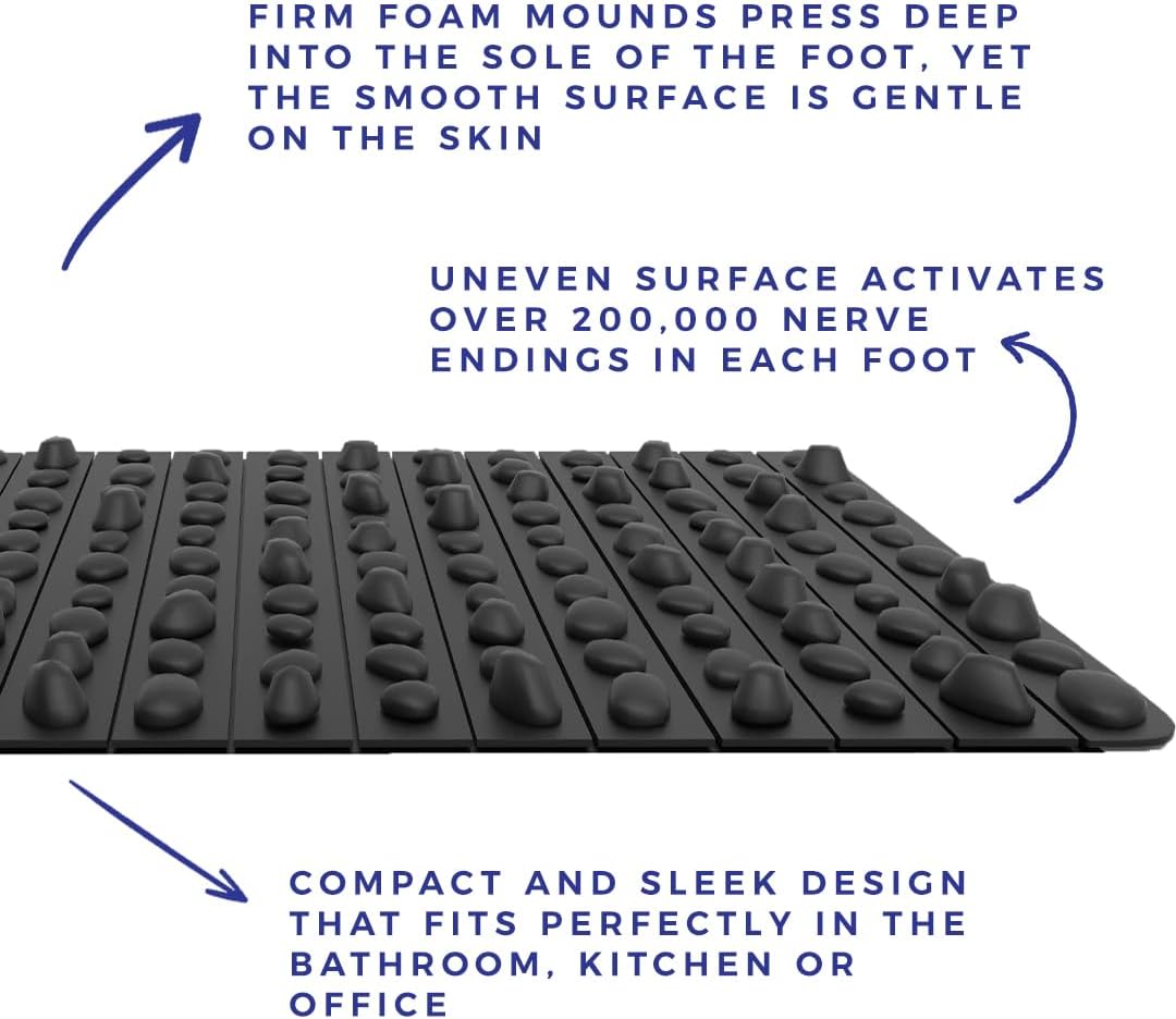 Spacer Mobility The Rock Mat Foot Massage Mat Helps Stimulate Nerve Endings, & Relieve Tension | Made with Premium Firm Foam, Releases Tension & Increases Proprioception