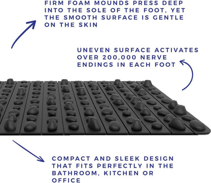 Spacer Mobility The Rock Mat Foot Massage Mat Helps Stimulate Nerve Endings, & Relieve Tension | Made with Premium Firm Foam, Releases Tension & Increases Proprioception