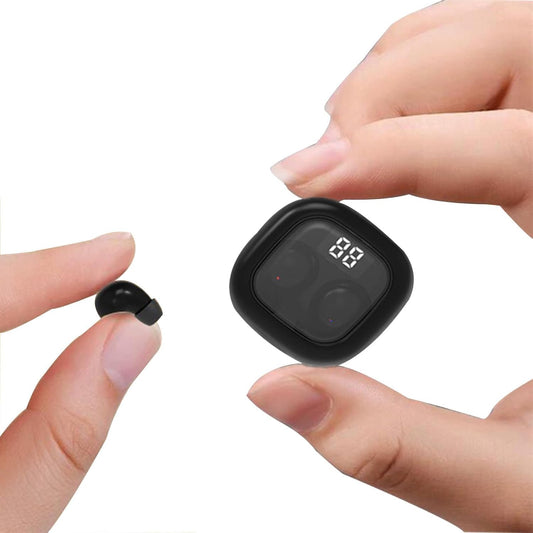 Smallest Invisible Mini Earbuds Wireless Bluetooth Low Profile Micro Tiny | Discreet Hidden Earbuds for Work, Small Headphones, Invisible Sleep Wireless Earphone IPX5 Waterproof for Small Ear Canals