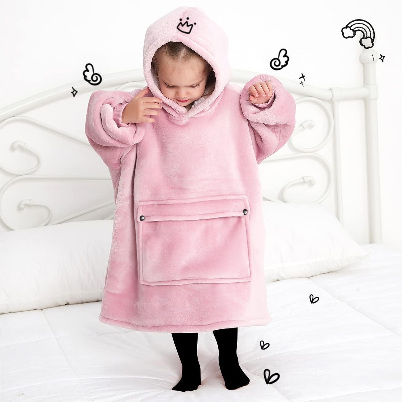 Wearable Blanket Hoodie for Adults With Pocket Strawberry Hoodie | Sherpa, Fuzzy Blanket Hoodie, Oversized Sweatshirt Blanket, Kangaroo Pouch, Cute Birthday Gifts for Sister, Cute Stuff