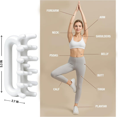 Fascia Massage Tool Trigger Point Massage Tools Anti Blaster for Cellulite Massager Tool Reaching Deep Myofascial Tissue Throughout The Body Release Muscle Knot Reduction (Pink)
