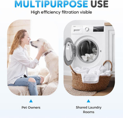 3PCS Washing Machine Hair & Lint Catcher Floating Mesh Bag Reusable | Reusable Floating Laundry Hair Catcher With Double Frame Cone Mesh Design Collects Lint Pet Hair For Cleaner Washing