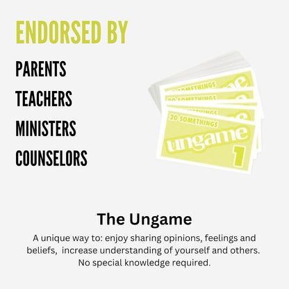 Pocket UNGAME - Seniors Edition - Non-Competitive Card Game for Seniors to Discuss, Share Values & self Express - Take a Walk Down Memory Lane - Age 55+