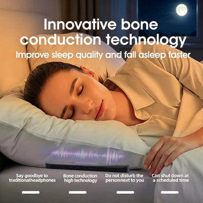 Pillow Speaker for Sleeping, Mini Bone Conduction Portable Sleep Aid with Stereo Bass, Bluetooth Sleep Bar for Deep Sleeping with White Noise, with Volume Control-Supports TF Function 1