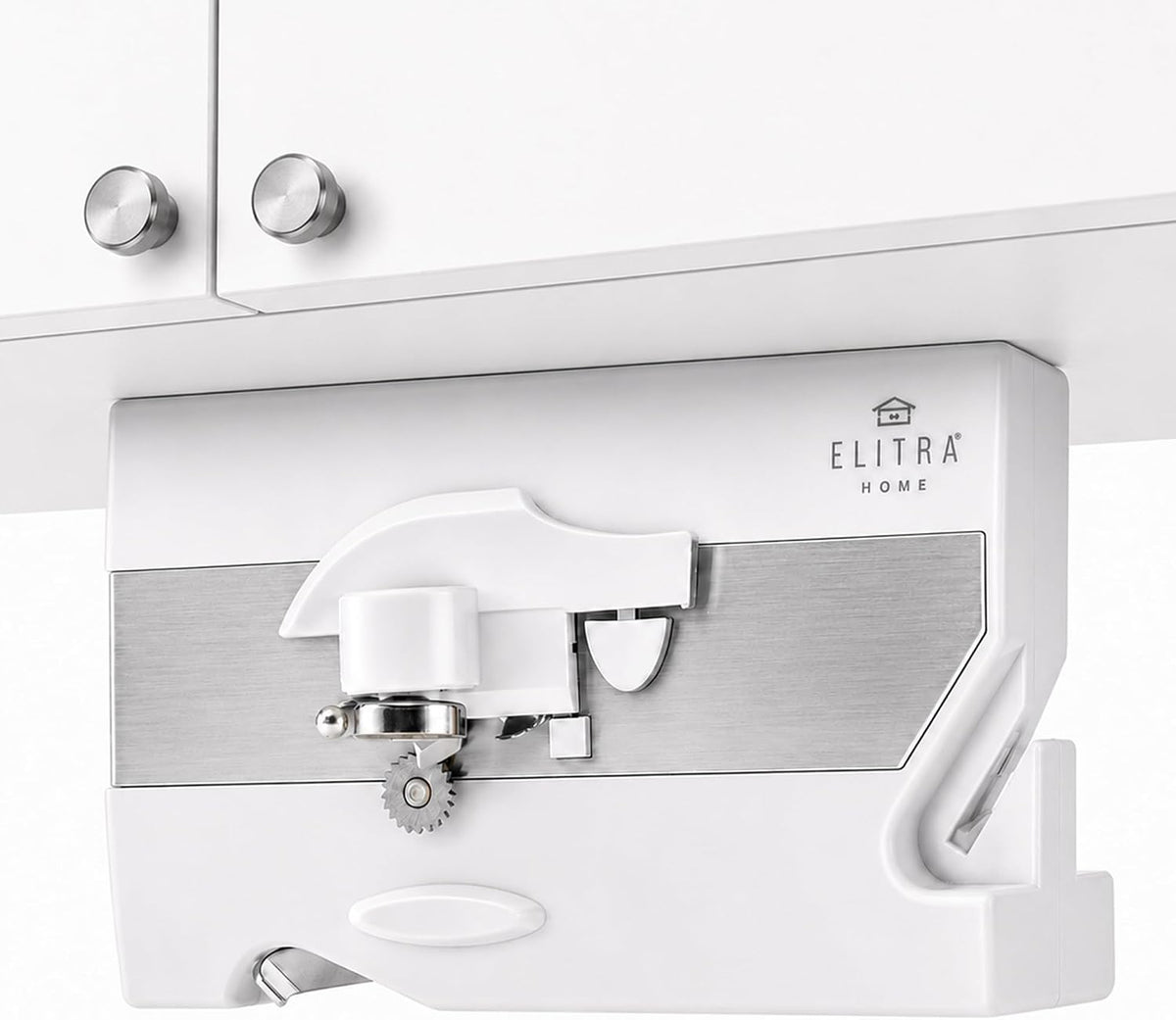 ELITRA HOME 3-In-1 Under The Cabinet Electric Can Opener - Black