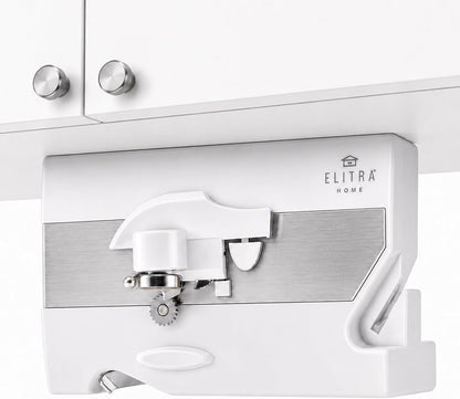 ELITRA HOME 3-In-1 Under The Cabinet Electric Can Opener - Black