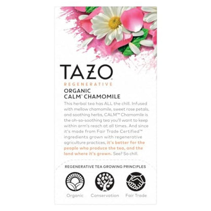 TAZO Calm Chamomile Herbal Tea Bags, 96 Count (16ct - 6-Pack)