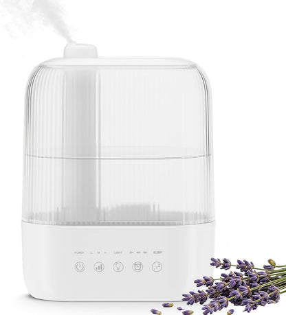 Electactic 4L Top Fill Humidifier for Bedroom, Auto Constant Humidity, Smart Control, Quiet Ultrasonic Cool Mist, 360° Nozzle, 3 Mist Levels, 7-Color Light for Home Office Baby Room