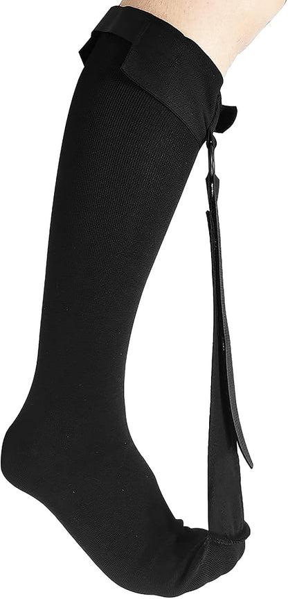 BXT Stretch Night Splint Sock for Plantar Fasciitis, Drop Foot Sock Brace for Sleeping, Calf Foot Stretcher to Relief Pain