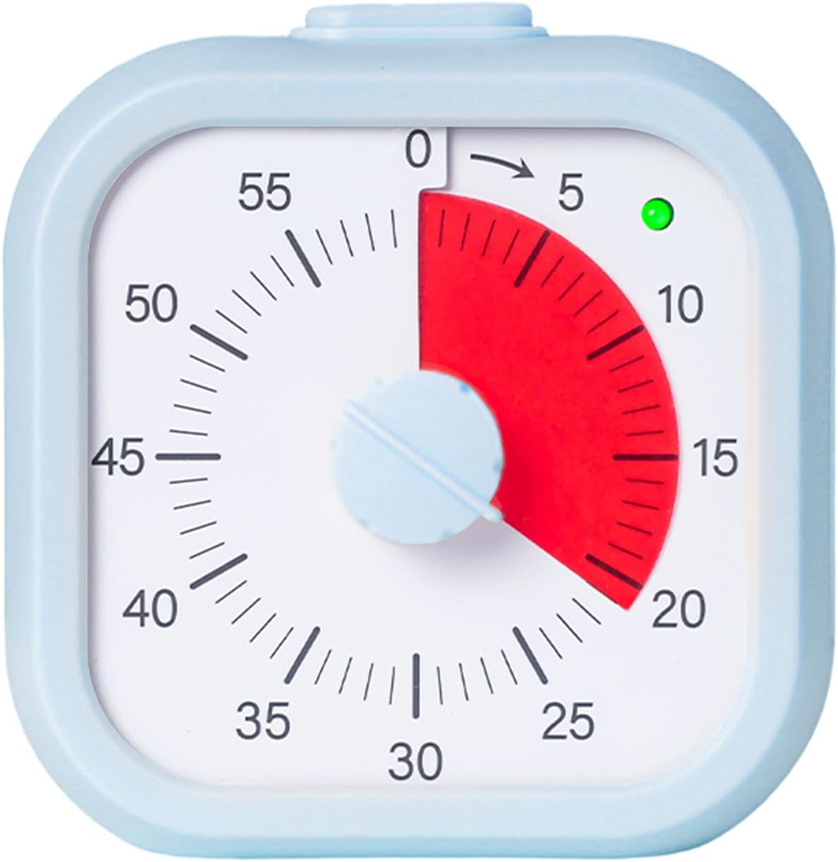 Visual Timer for Kids 60 Minute Countdown Timer Rainbow Disk Desk Timer Clock for Classroom Study Office Kitchen with Silent Operation (Purple)