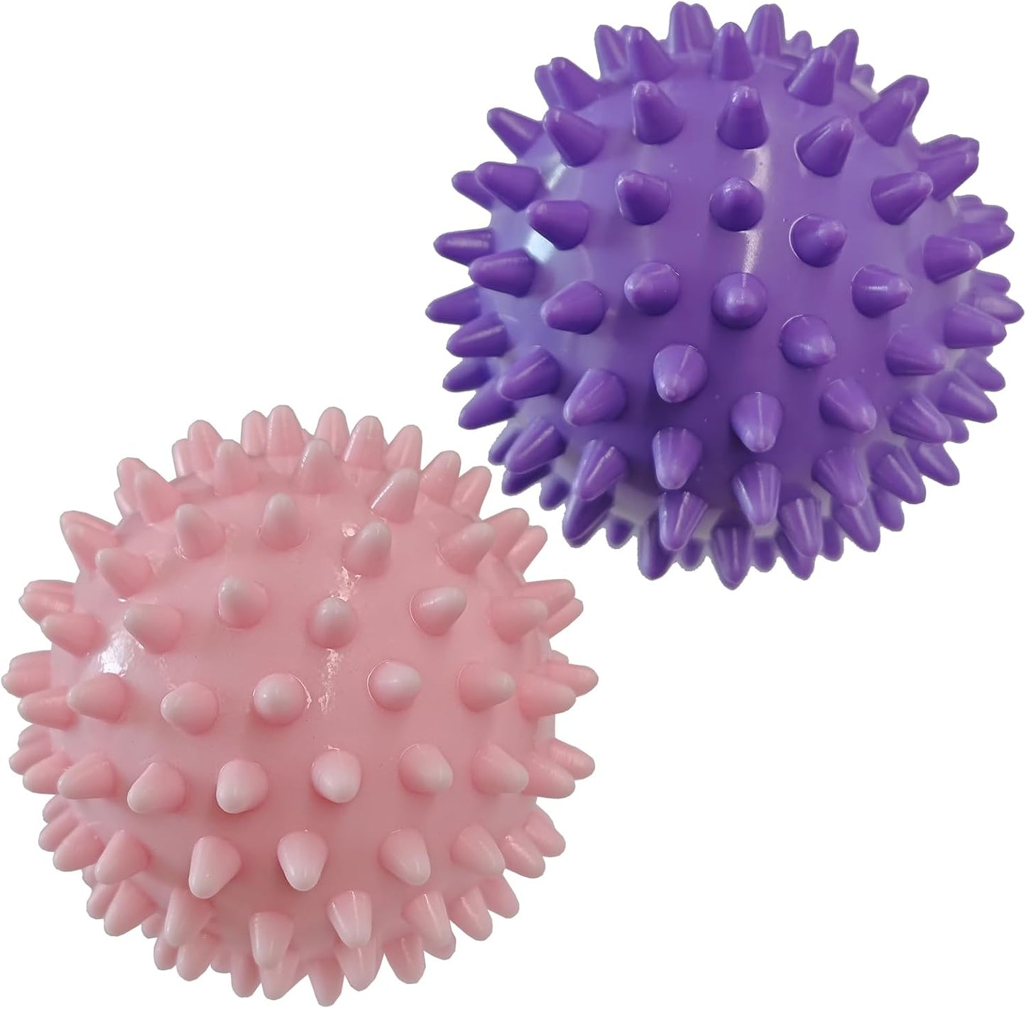 2PCS Firm Massage Lacrosse Balls for Myofascial Release, Muscle Knots, Trigger Point Therapy, Yoga Deep Tissue Massage, Foot Plantar Fasciitis, Muscle Soreness Massager Ball