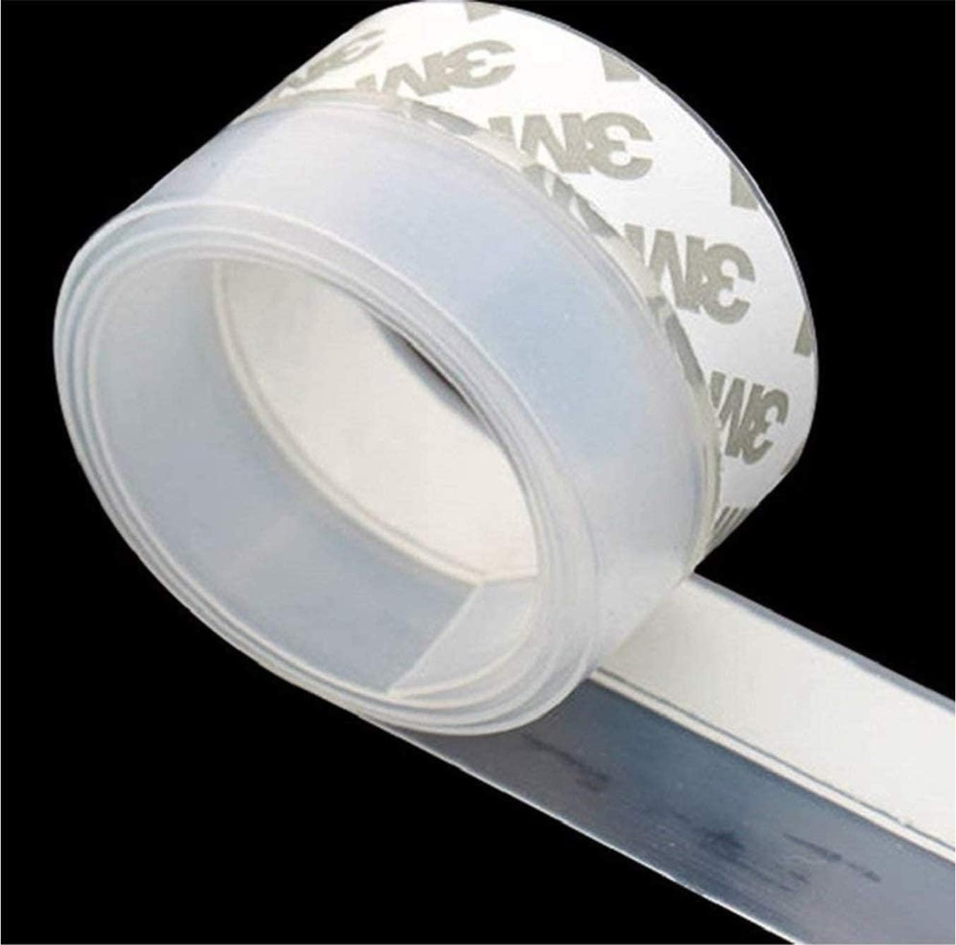 Door Strip Bottom, House and Glass Shower Door Seal Strip for Side of Door(Transparent), 1" x 16.4'