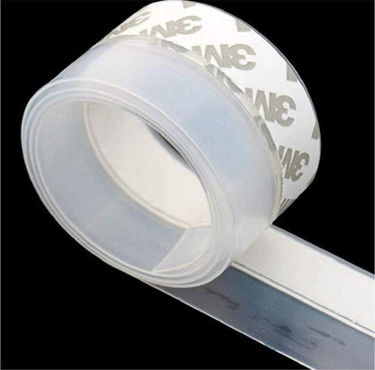 Door Strip Bottom, House and Glass Shower Door Seal Strip for Side of Door(Transparent), 1" x 16.4'
