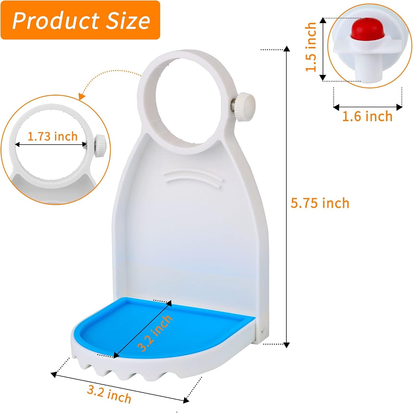 2 Pack Laundry Detergent Cup Holder Fabric Softener Drip Cup Holders Drip Catcher Tray with Fixing Screw Detergent Drip Catcher and Drip Tray Removable Silicone Pad LVYOUIF