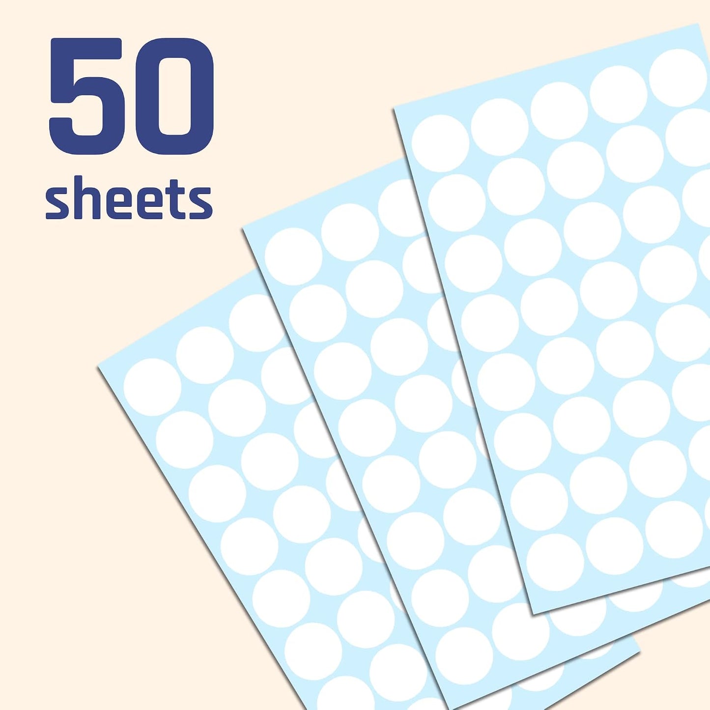 2000 Pack, 3/4" Round Colored Dot Stickers Labels - 10 Colors