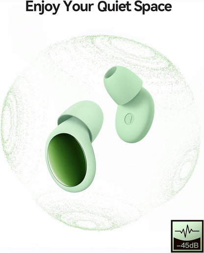 45dB Ear Plugs for Sleeping Noise Cancelling Ear Plugs for Noise Reduction & Snoring, Concerts, Earplugs for Sleep,Sider Sleepers Airplane, Silicone Earplugs Reusable Concert Ear Plug