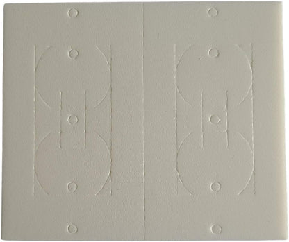 (26PK) Insulation Gasket - Weatherproof, White Polyethylene Insulating Foam, One Size Fits All, Compatible with 2-Gang Outlets