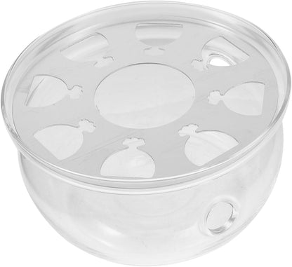 Zerodeko Transparent Teapot Heating Base Insulation Stove for Kung Fu Tea Glass Teapot Warmer Compact Design for Home Decor Daily Use Tea Accessory