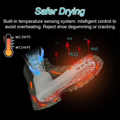 Shoe Dryer and Ozone Deodorizer with Timer Boots Dryer Portable | Shoes Socks Boots Warmer, No Noise | Strong Wire | US Plug