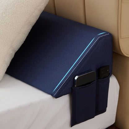 Bedluxe King Bed Wedge Pillow for Headboard, Fill The Gap (0-7")
