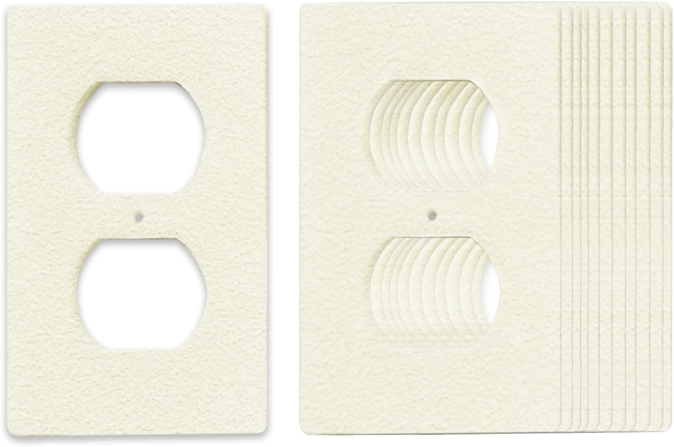 50Pcs Duplex Switch Outlet Insulation Foam Gaskets | Draft Sealers for Outlets & Switches | Fits Duplex Wall Plates | Ideal for Homes, Offices & Commercial Space