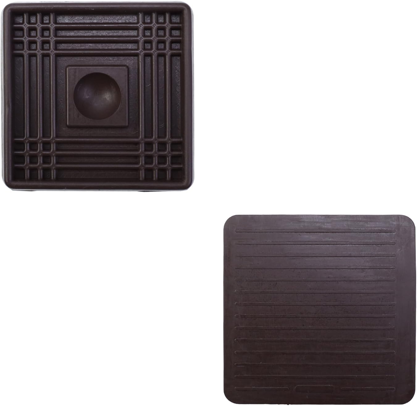 Semetall 1.5 Inch Rubber Caster Cups 8 Pack Black | Non Slip Furniture Coasters Floor Protectors for Bed Couch Table Chair