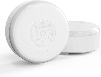 White Noise Sound Machine with Night Light for Sleep Baby Adults