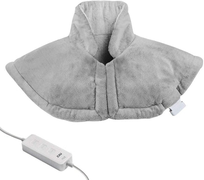 Heating Pad for Neck and Shoulder and Back,Weighted Electric Heated Neck Wrap Warmer with 3 Heat Setting and Moist Heat .20 * 25, Auto Shut Off Electric Neck Heat Pad, Machine Washable