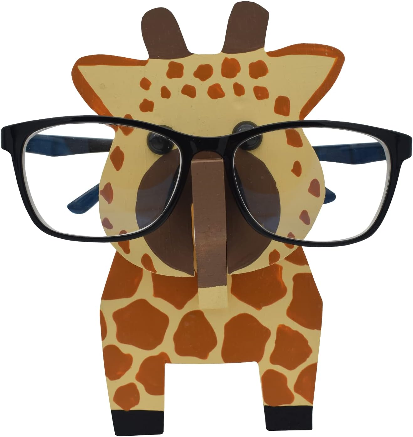 Creative Glasses Holder Stand, 3D Wooden Puzzle Animal Eyeglass Stand Home Office Desk Décor Gift (Cat)