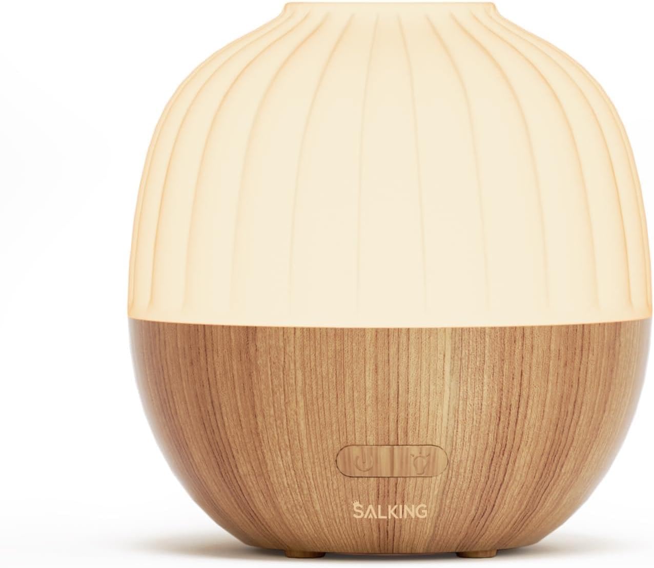SALKING Essential Oil Diffuser, 100ml Small Aromatherapy Diffuser with Auto Shut-Off Function, Ultrasonic Diffusers for Essential Oils, Cool Mist Humidifier with Warm White Lights, for Office Home